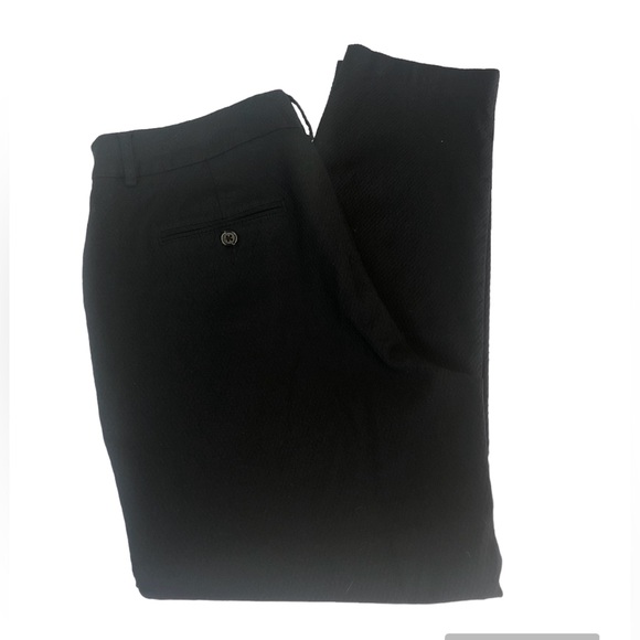 Zac&Rachel Women’s Pant Cropped Textured Fabric Slight Taper Basic - Picture 2 of 9